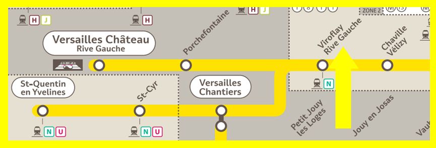 Plan RER C Viroflay-Rive-Gauche